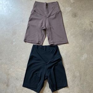 Aerie cross waist biker shorts